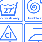 Swimmer care laundry label